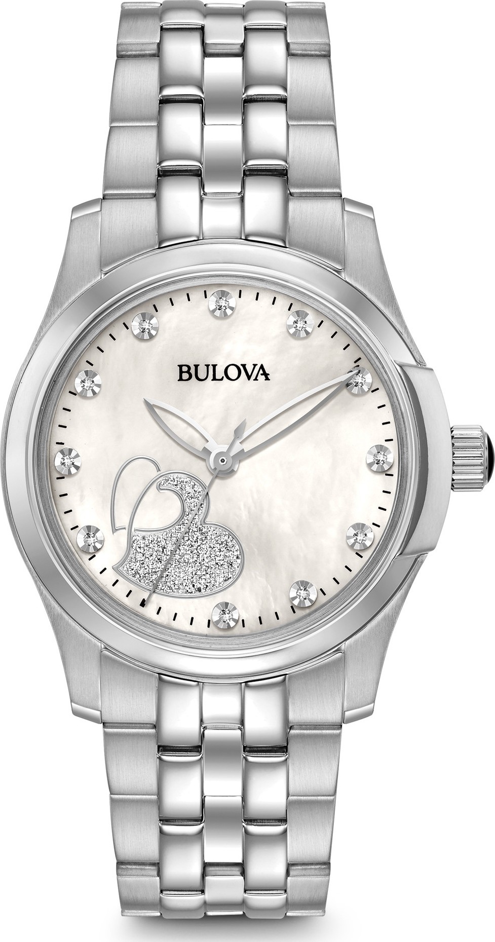 bulova women's watch with hearts
